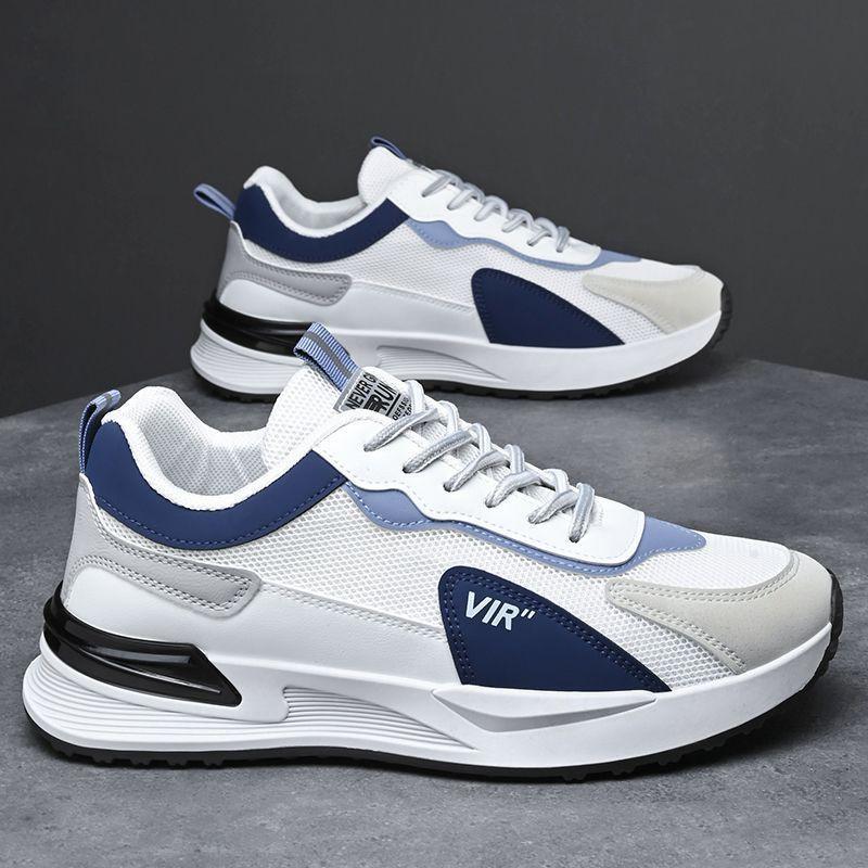 Herrenschuhe, Sportschuhe, leichte und atmungsaktive und bequeme Laufschuhe, Herren Sommer atmungsaktives Training, dicksohlige Outdoor-Sportschuhe, Herren