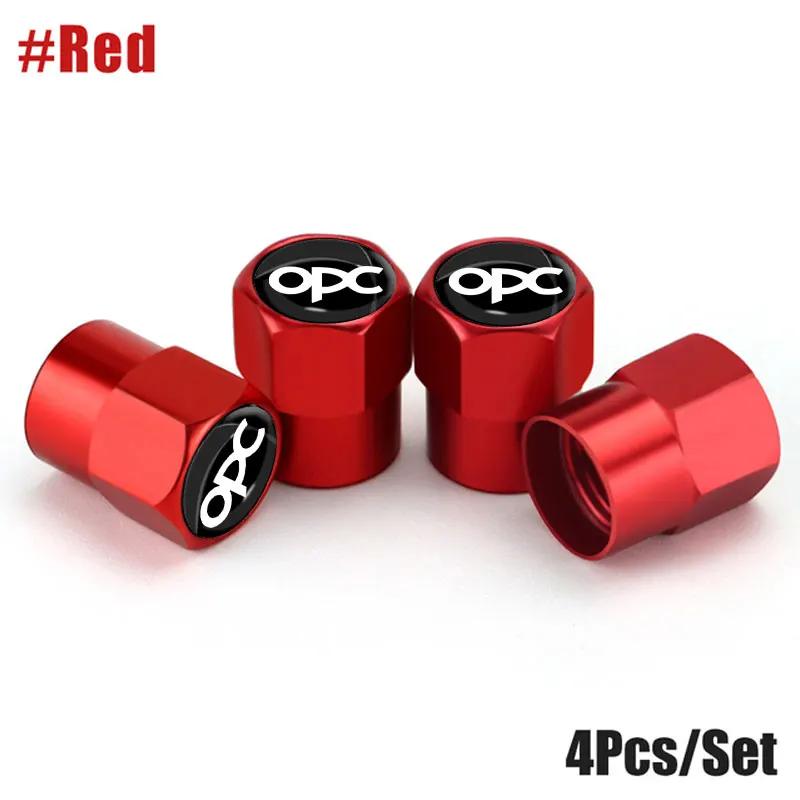 4Pcs/Set Car Wheel Tire Valve Caps Metal Stem Cover For Opel OPC H G J Corsa Insignia Astra Antara Zafira Mokka Regal Astra