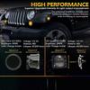 Front LED Turn Signal & Fender Side Marker Lights Set For 07-17 Jeep Wrangler JK
