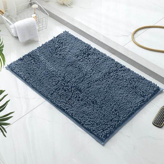 Tappeto da Bagno in Ciniglia, Morbido Soffice Assorbente Tappetino per Porta del Bagno, Antiscivolo Lavabile in Lavatrice Tappeto per Pavimento per Cucina Ingresso Camera da Letto