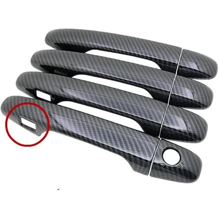 Compatible with Subaru WRX WRX STI 2015 2016 2017 2018 2019 2020 Carbon Fiber Car Door Handle Cover Pad Sticker Overlay(Carbon Fibre)