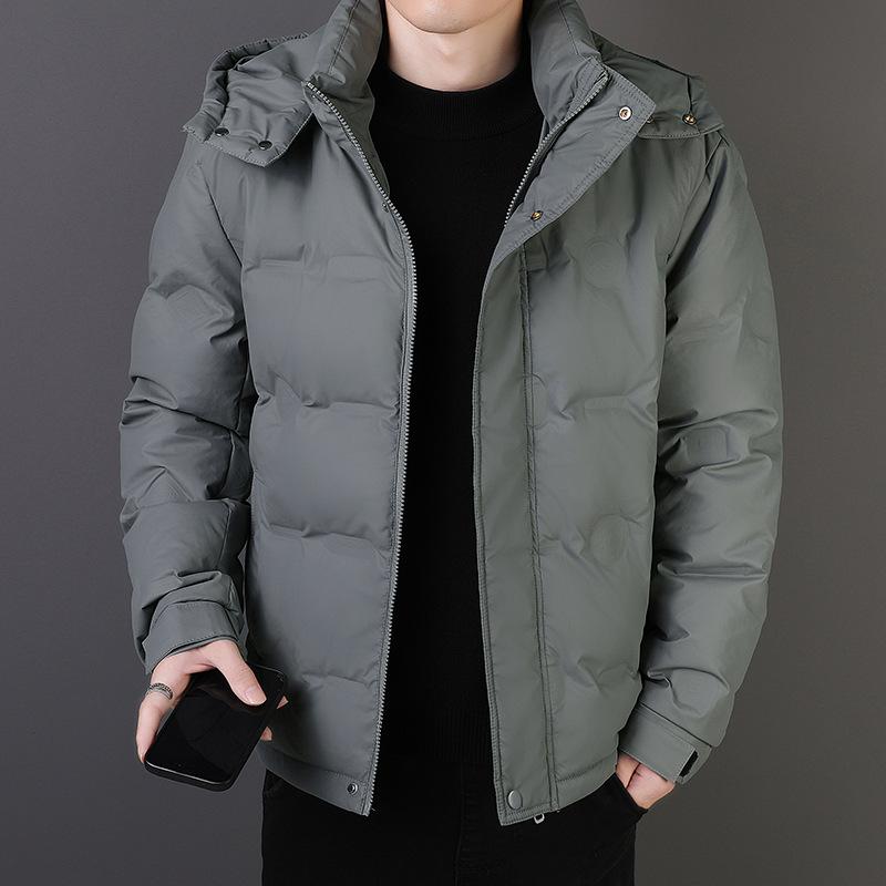 Winter Daunenjacke Herren Weiße Entendaunen Modetrend Mit Kapuze Daunenjacke Casual