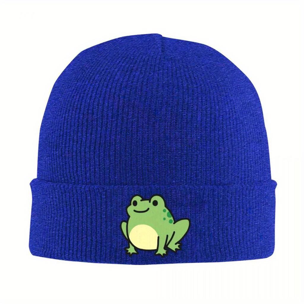 Frosch Warme Strickmütze Hip Hop Mütze Herbst Winter Outdoor Beanie Hüte für Männer Frauen Erwachsene