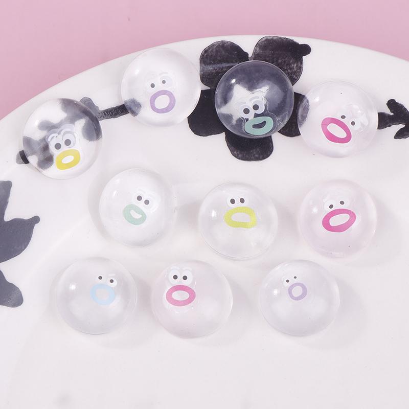 

10Pcs Mini Transparent Expression Stress Relief Toy Sensory Toys For Kids Adults Anxiety Relaxation Squeeze Gift