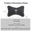 High-quality Leather Car Seat Headrest Memory Foam Comfort Pillow Auto Interior For Tesla Roadster Coil Bonina Model 3 Y 2023 S