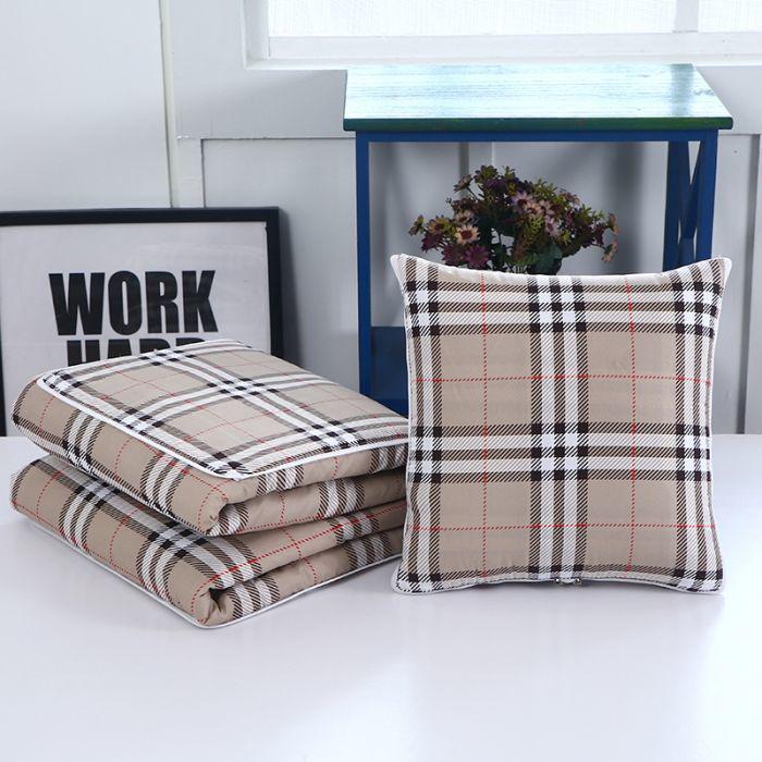 Foldable Multifunctional Nap Cushion: Pillow & Blanket for Car & Office