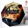 Rammstein: Set Free Folding umbrella durable travel light Three folds outdoor