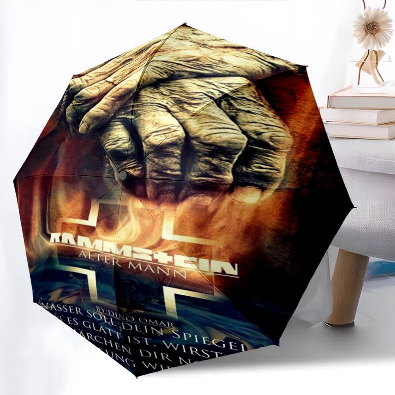 Rammstein: Set Free Folding umbrella durable travel light Three folds outdoor