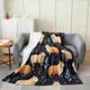 Capybaras Throw Blanket Twin SizeFunny Rainbow Capybara Bed Blanket for Home Bed Sofa CribWoodland Hunting Theme Fleece
