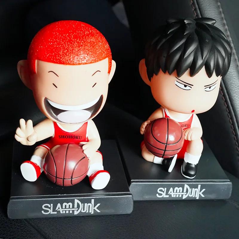 SLAM DUNK Anime Peripheral PVC Action Figures Sakuragi Hanamichi Rukawa Kaede Shake Head Ornament Model Gifts Toys