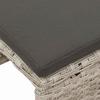 6 Piece Garden Sofa Set in Light Gray and Dark Gray Poly Rattan