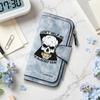 Gothic Skull Print Long Wallet Multi Card Slot Zipper Purse for Daily Use