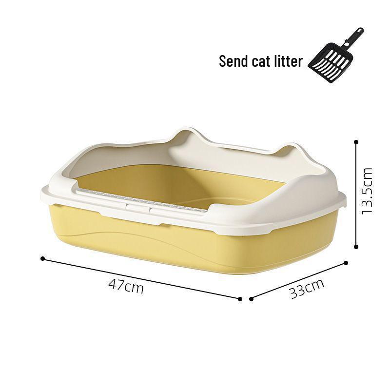 Halbgeschlossene geruchsdichte Katzen- und Hundetoilette