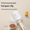Pet Food Measuring Spoon with Long Handle and Electronic Scale for Cats and Dogs