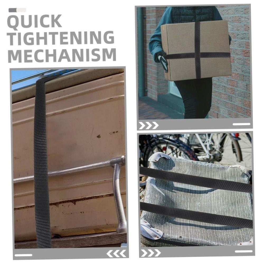 Rust Proof Ratchet Tie Down Straps Black Polyester Lashing Straps Motorcycle