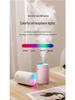 USB Mini Air Humidifier with Large Mist & Colorful Light for Office and Air-Conditioned Rooms