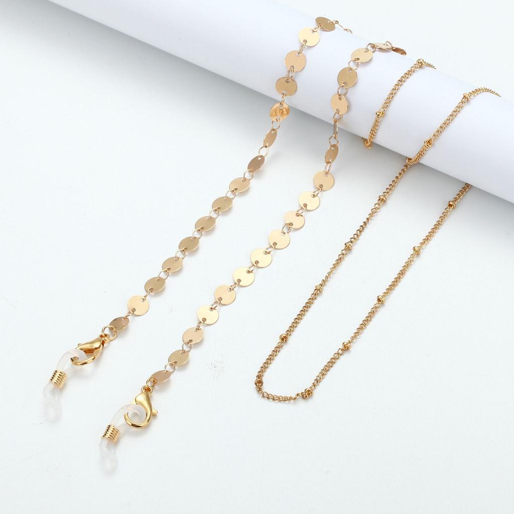 Bohemian Lanyard Metal Eyeglass Cord Pearl Glasses Chain Sunglasses Chain Mask Holder Mask Chain