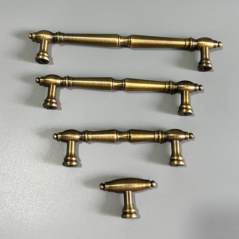 New Design Solid Antique Brass Handle Knobs Home Decorative Hardware Cabinet Drawer Handles