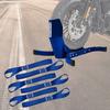 Set of Easy-Plus Motorcycle Rocker Arms and S5 Lashing Straps In Blue