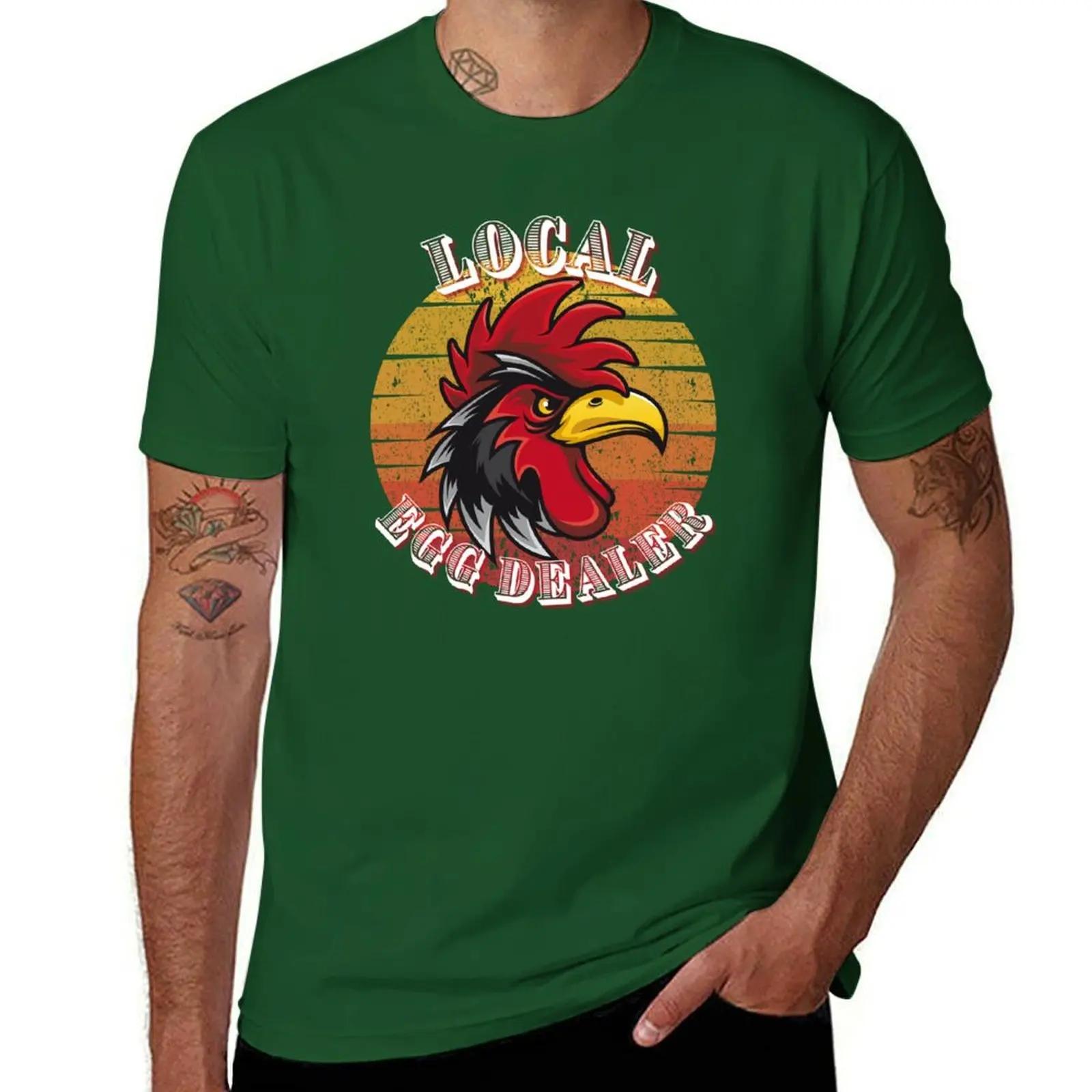 Local Egg Dealer TShirt Animal Prinfor Boys Aesthetic Clothing Anime Clothes Mens Workout Shirts 4XL