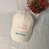 New Baseball Cap, Letter Cap, Curved Brim Embroidery, Fashionable Men's and Women's Sports Cap, Sunshade and Sun Protection, Showing a Small Face