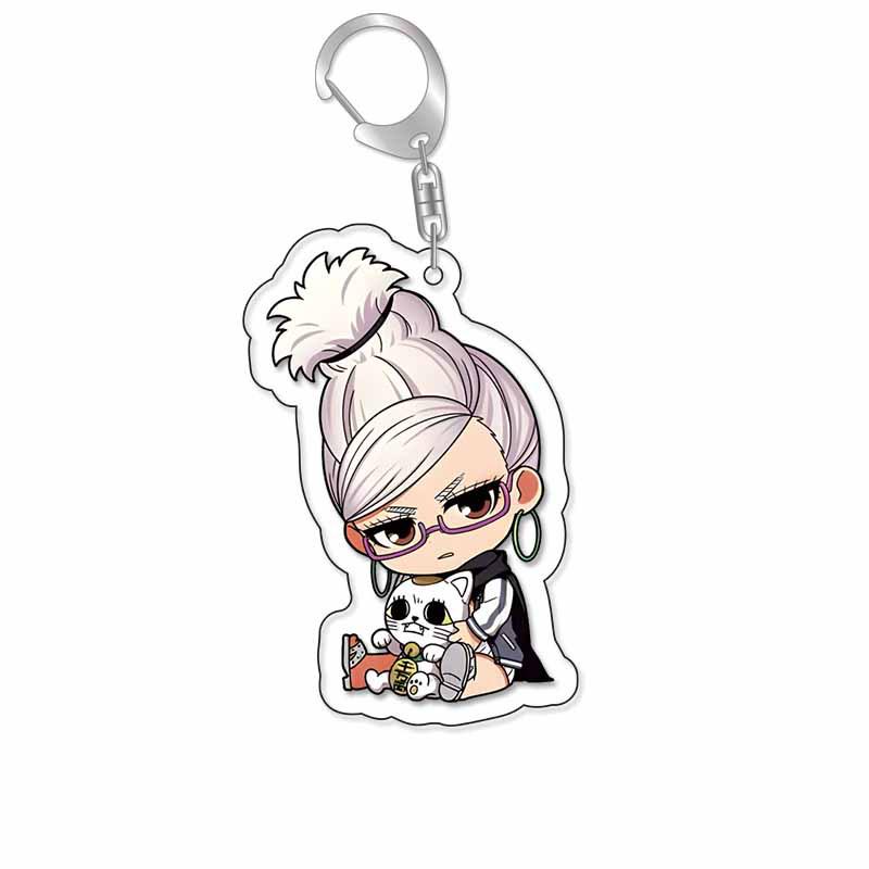 Bold Party Peach Double-Sided Anime Keychain - Ekalen Xingzi Ailuo Small (5.5 cm)