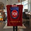 FC Heidenheim, vzorovaná flanelová deka, Vysoká kvalita, Pohodlná pro všechna roční období, Domácí dekorace, Teplo a pohodlí, Ideální pro dárky.