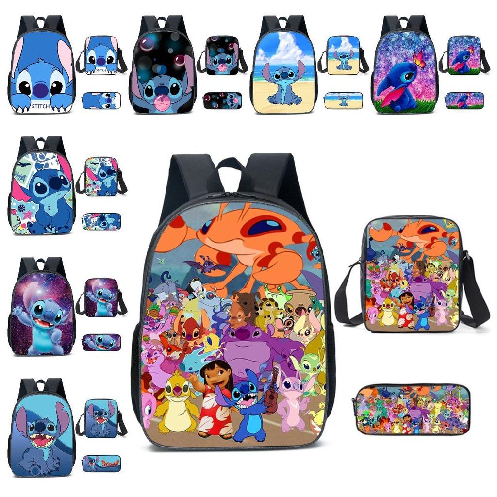 Disney Lilo Stitch Backpack High-capacity Travel Bag For Kids Boys Girls Daily Use