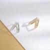 Scarf Button Sparkling Rhinestones Three-Ring Scarf Buckle Versatile Scarf Shawl Fastener Fashion Accessory