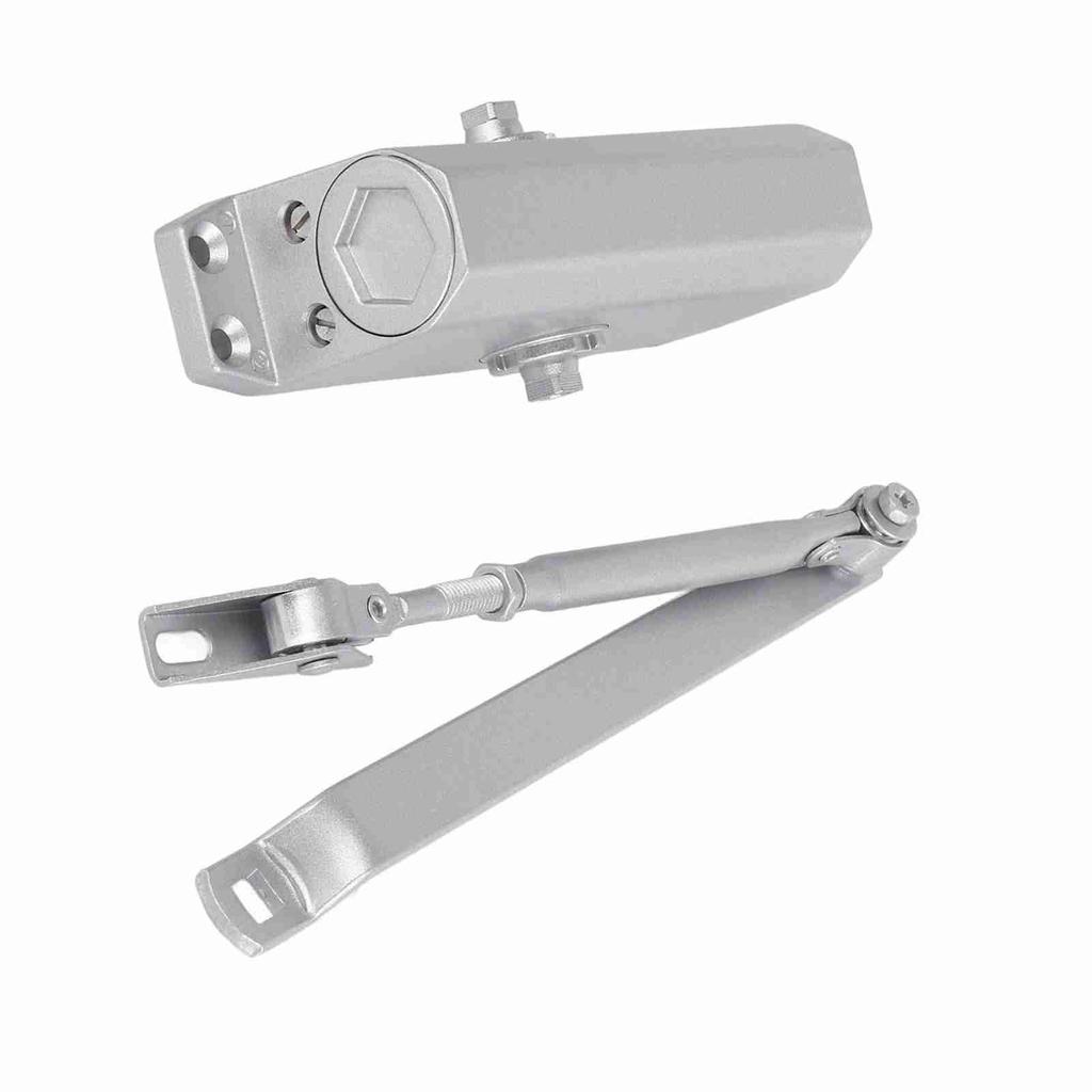 Einstellbarer hydraulischer zweistufiger Türschließer für einseitiges Öffnen