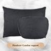 S-Class Car Headrests Lumbar Cushions Neck Protection Pillow Suede Seat Backrest Cushions Auto Accessories