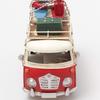 Hawaiian Miniature Car Toy Car Minicar Tin Surfboard Wagon Bus M (Red)