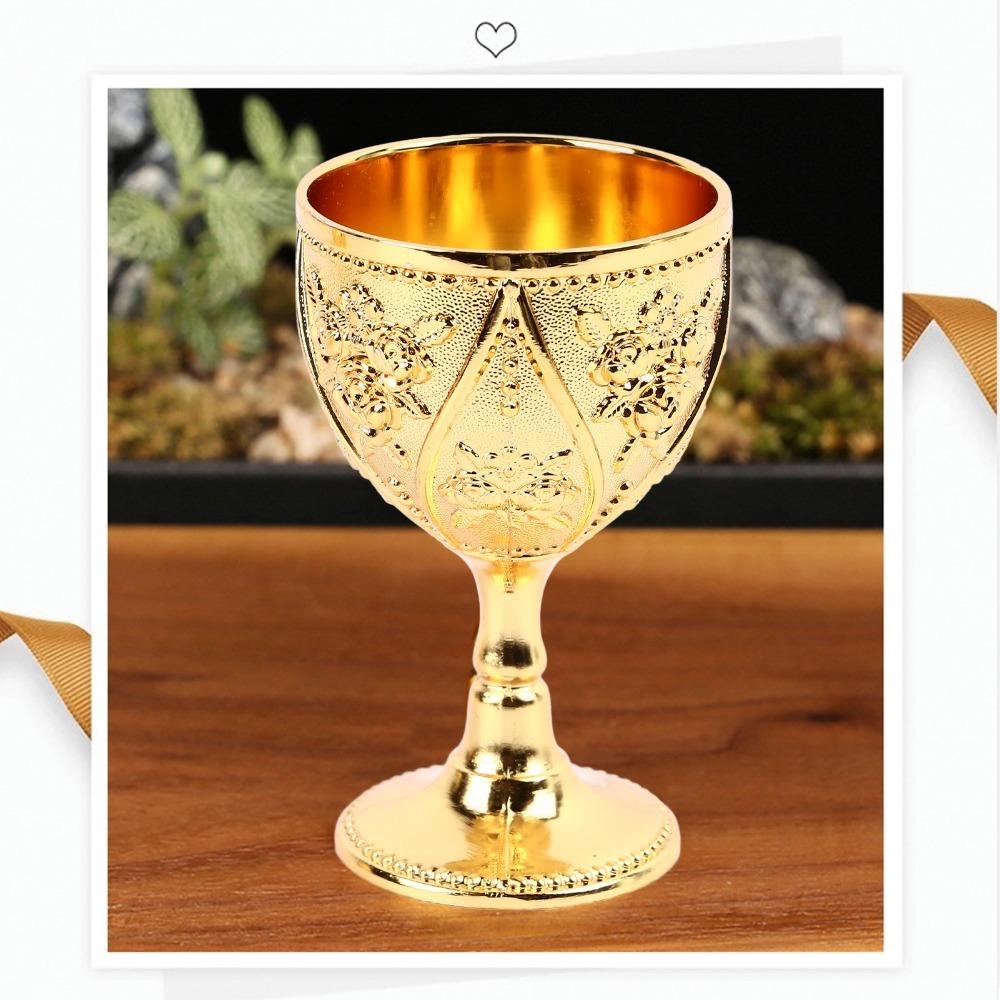Gold Wine Glass Embossed Shot Glass Goblets & Chalices Chalice Goblet For Baptism
