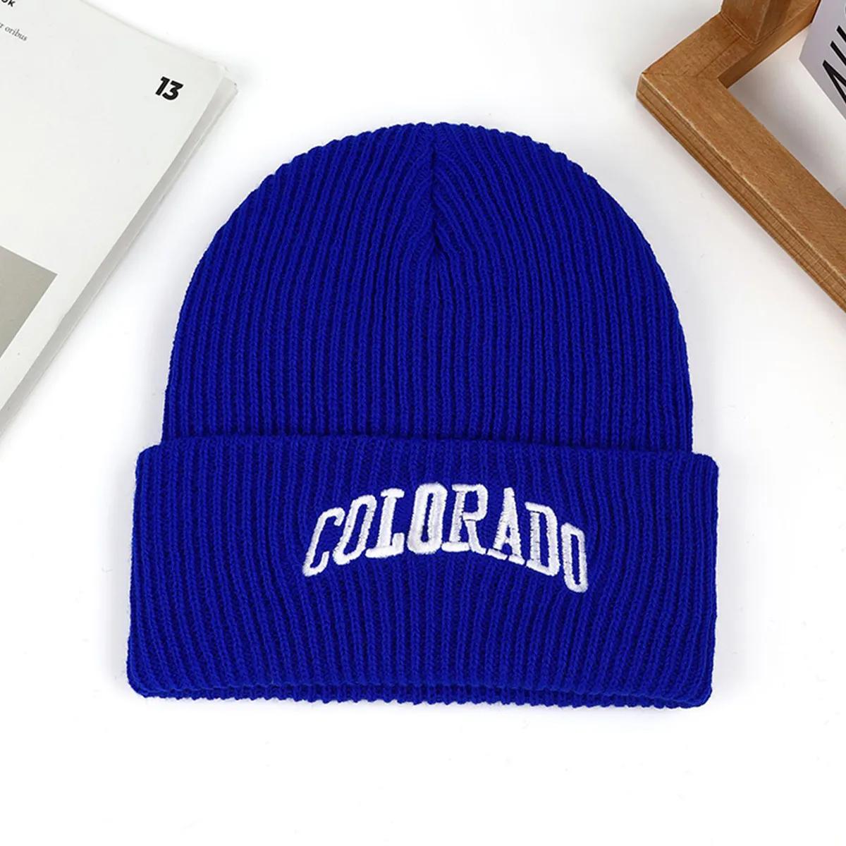 

Natural NewWoolen Winter Hat with Ear Flaps and Embroidered Alphabet Design, Unisex Warm Knitted Beanie Free&China