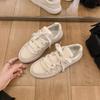 ~ Miu Shoes Cowhide Heightening Versatile Board Shoes Women's Shoes Casual Bread Shoes Platform White Shoes