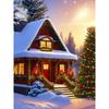 Diamantmaleri Kunst Full Drill Juletrehus Diamantmaleri Håndlaget Snøhvit Day Diy Diamant Mosaikkmaleri Hjemdekorasjon Julegave