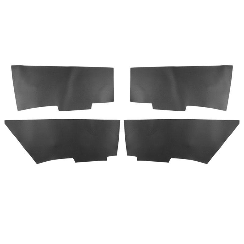 4 unidades de couro de microfibra protetores do painel da porta interior/porta braço capa guarnição para Kia Spectra Cerato 2005 2006 - 2010 2011