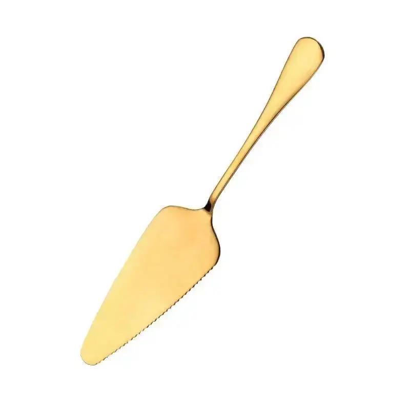 Colorful Stainless Steel Cake Shovel Knife Pie Pizza Cheese Server Cake Divider Knives Baking Convenient Kitchen Tool Accessory