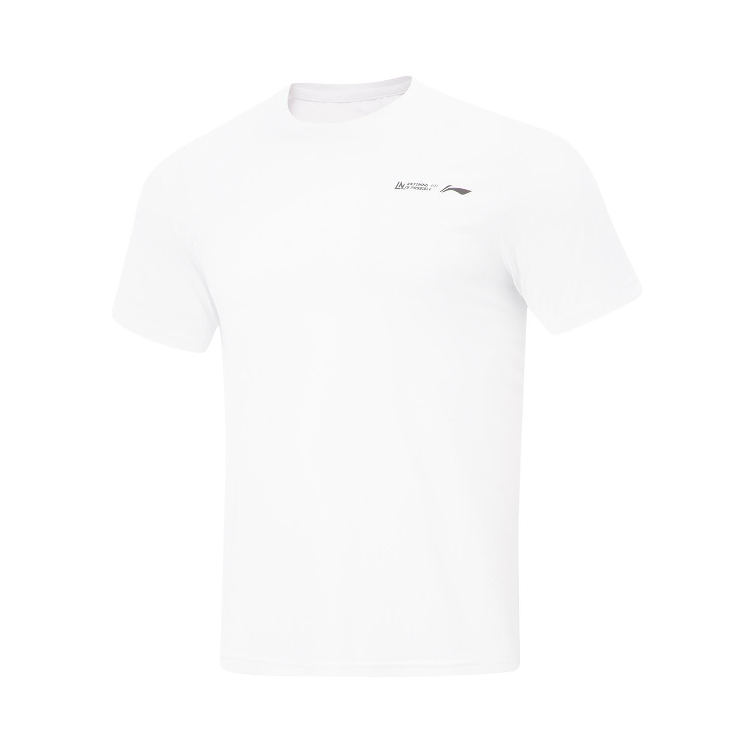 

Li-Ning Fitness Series Moisture Wicking Quick Dry Crew Neck Logo Short Sleeve T-Shirt Men Tops ATSV283-6 M
