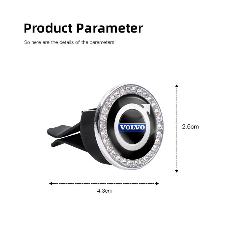 Fcvdz6 Car Fragrance Clip Air Vent Oil Perfume Diffuser Aromatherapy For Volvo XC90 V90 V60 XC60 V40 EC40 EX40 S80 S60 S90 C40 XC40 V70