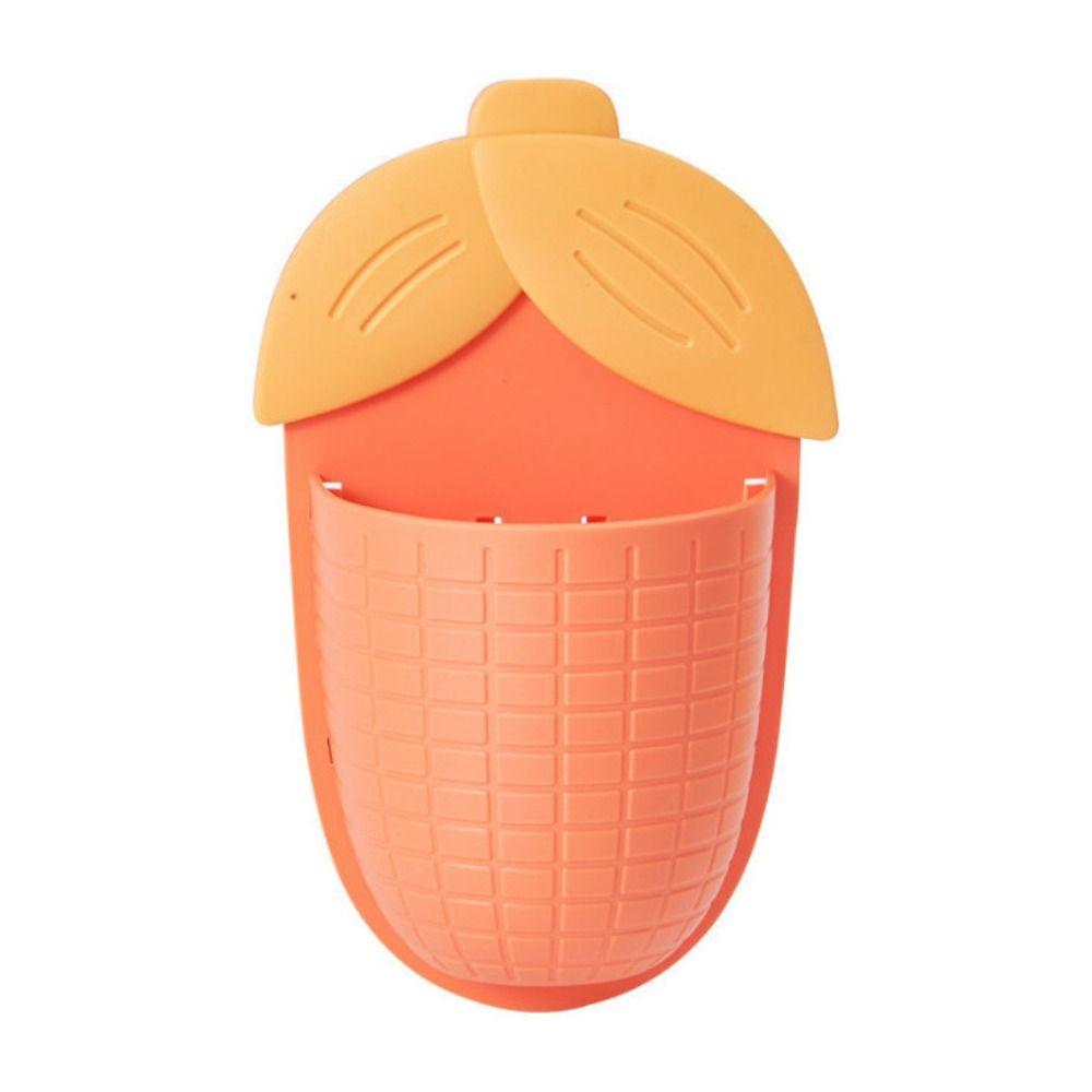 

Non-porous Chopsticks Drain Container Remote Control Organizer Pen Holder Toothbrush Rack оранжевый