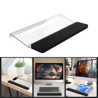 Support de clavier d'ordinateur incliné et repose-poignets Coussin Bureau Maison Gain de place Rehausseur en acrylique