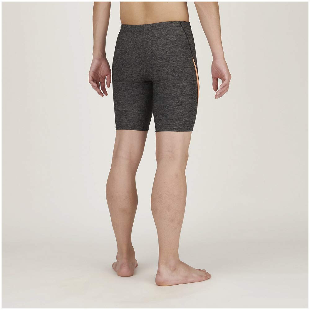 MIZUNO Gym Fitness Half Spats Small Men's Swimsuit, (21cm Inseam/3D Cups), N2JB0616, Orange, Size