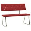 Day and Night - Day and Night Red Synthetic Leather Bench 110 Cm