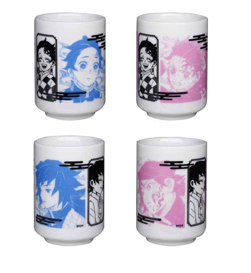 

Клинок, рассекающий демонов Танджиро и родимые пятна появляются в чайных чашках Юбилейная ярмарка Jump Shop 2022 Jump Festa Jump Festa чайные чашки Гию