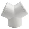 Home Ventilation Duct Pipe Duct Tube Leak Proof T/Y Shape Thickening ABS Duct Connector Ducting Splitter Quick Ventilation Tube