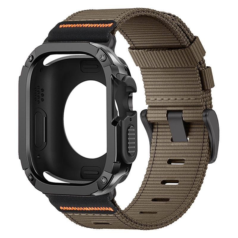 

Case+Nylon Strap For Apple Watch Series 11 10 42 46mm Ultra 3 49mm Protective TPU PC Colver For Iwatch 987 44 45mm 6SE54 40 41mm 49mm Ultra 3 2 1