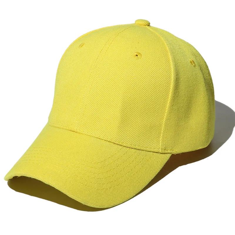 

New Unisex Cap Casual Plain Baseball Cap Adjustable Hats for Women Men Hip Hop Cap Street Dad Hat Sun Visor Hats Sport Hats жовтий