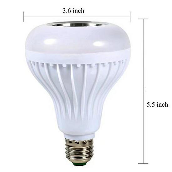 RGB Bluetooth Music Bulb with Remote Control and Speaker