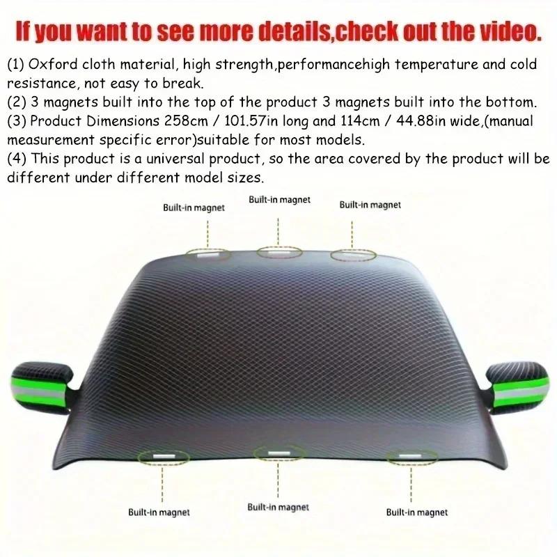 Windshield Cover Car Snow Cover Car Windshield Cover Snow Protector Ice Blocked Front Window Protector Exterior Auto AccessoriesWindshield Sunshades